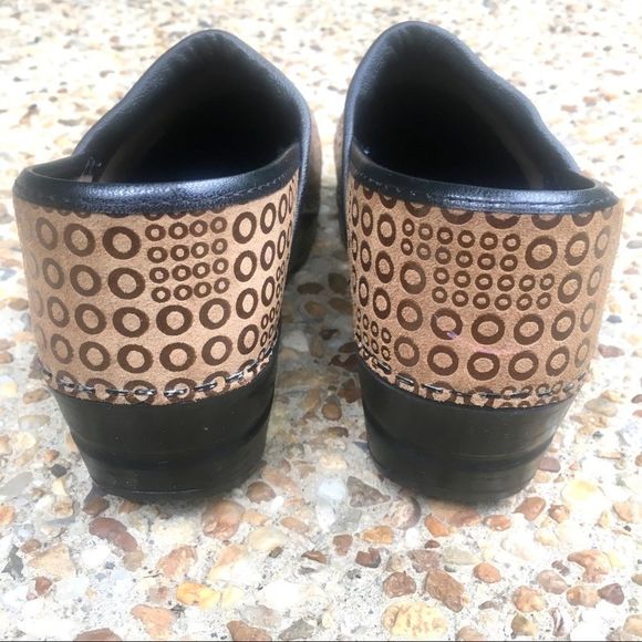 Sanita Original Danish Clog Polka Dot Circles Nurse Comfort Shoes Size 7 - Picture 4 of 10